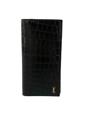Saint Laurent Paris Black Leather Long #298347S59B